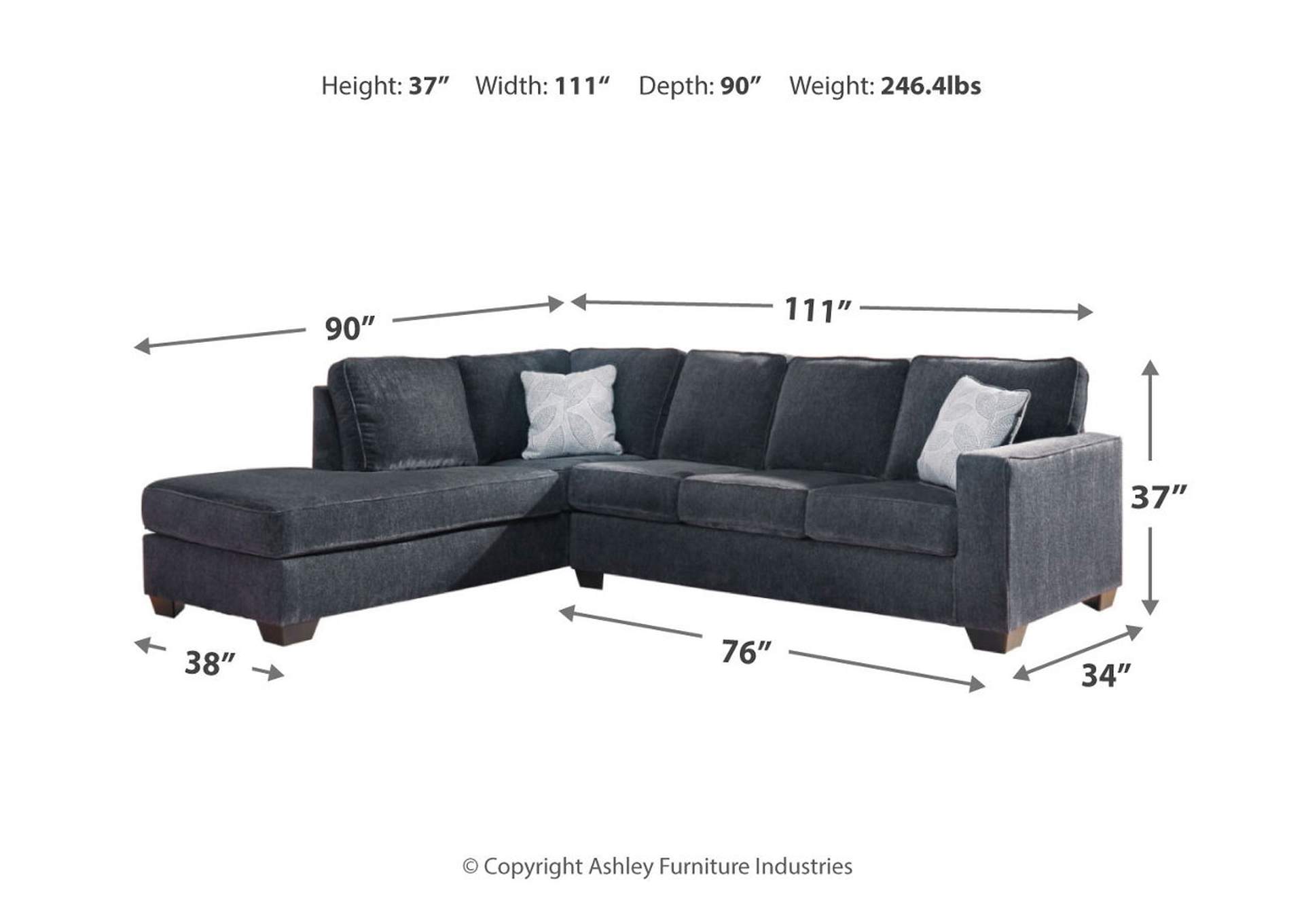 Altari 2-Piece Sectional with Chaise,Signature Design By Ashley