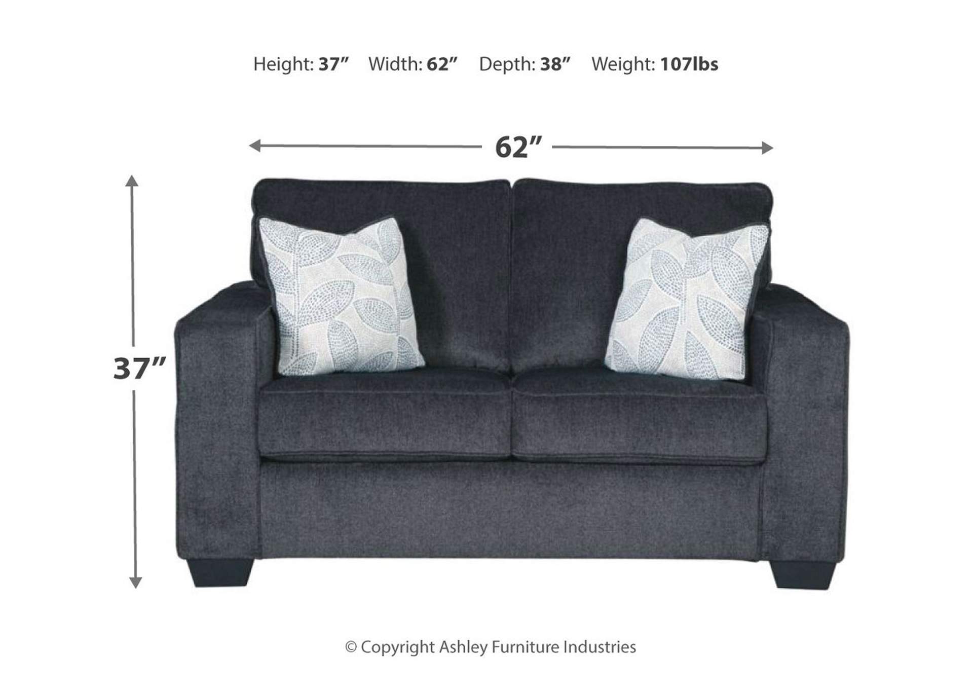 Altari Sofa, Loveseat, Chair and Ottoman,Signature Design By Ashley