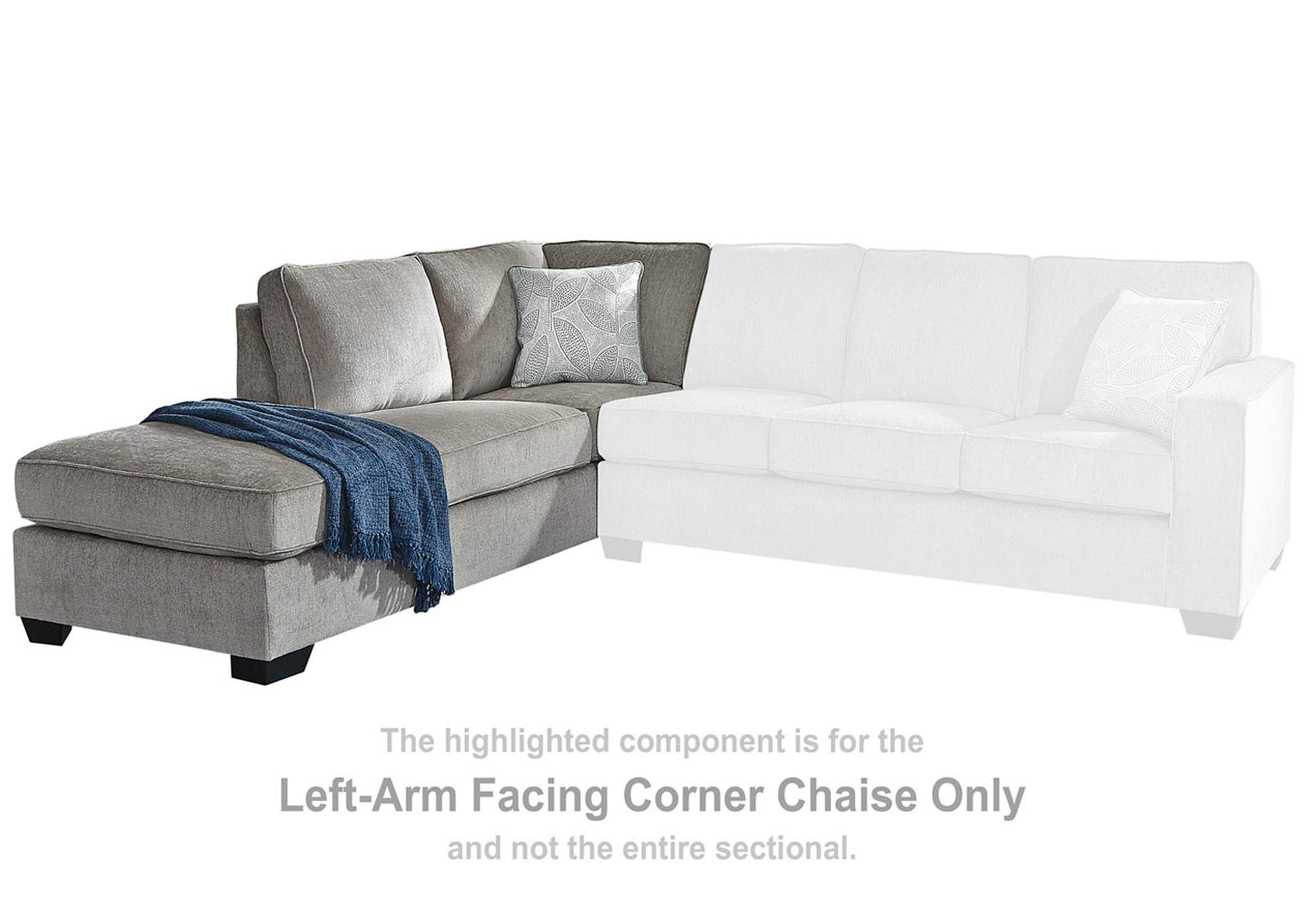 Altari 2-Piece Sectional with Chaise, Loveseat and Ottoman,Signature Design By Ashley
