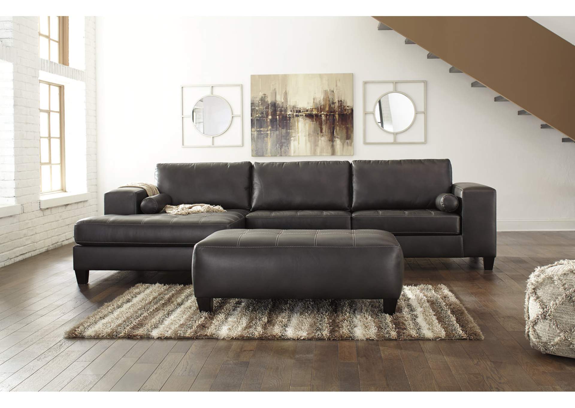 Nokomis 2-Piece Sectional with Ottoman,Signature Design By Ashley