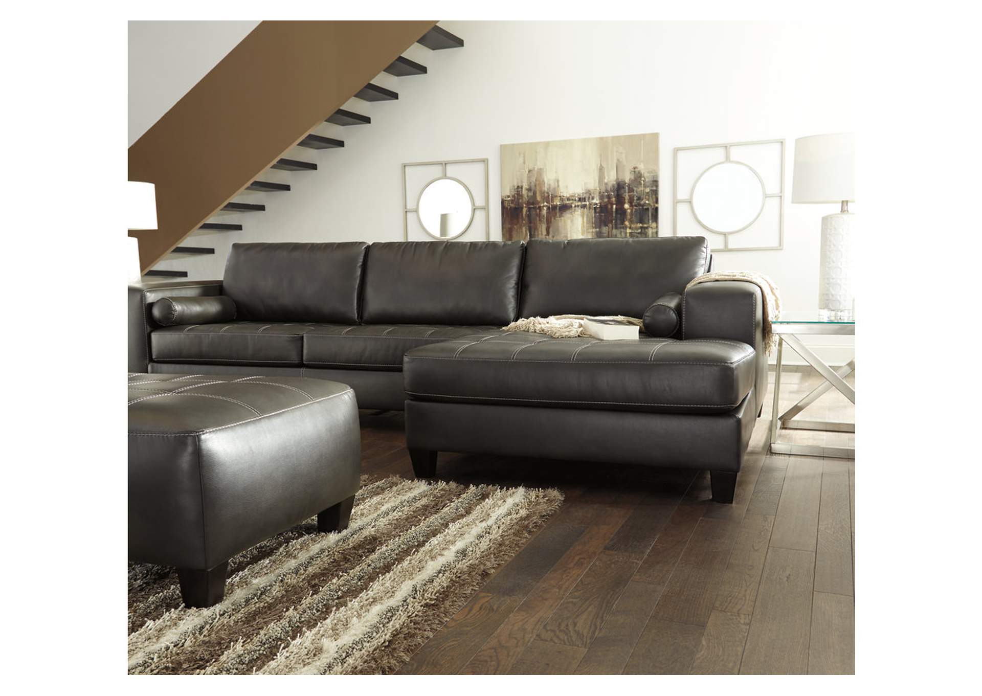 Nokomis 2-Piece Sectional with Ottoman,Signature Design By Ashley