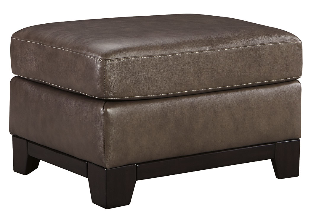 Derwood Pewter Ottoman,ABF Signature Design by Ashley