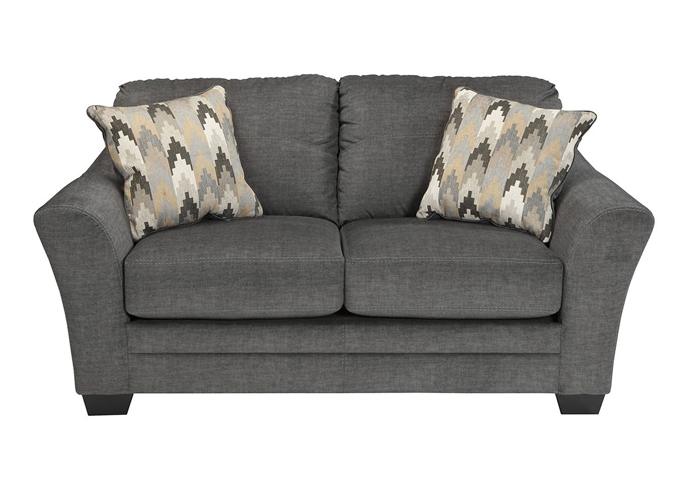 Braxlin Charcoal Loveseat,ABF Benchcraft