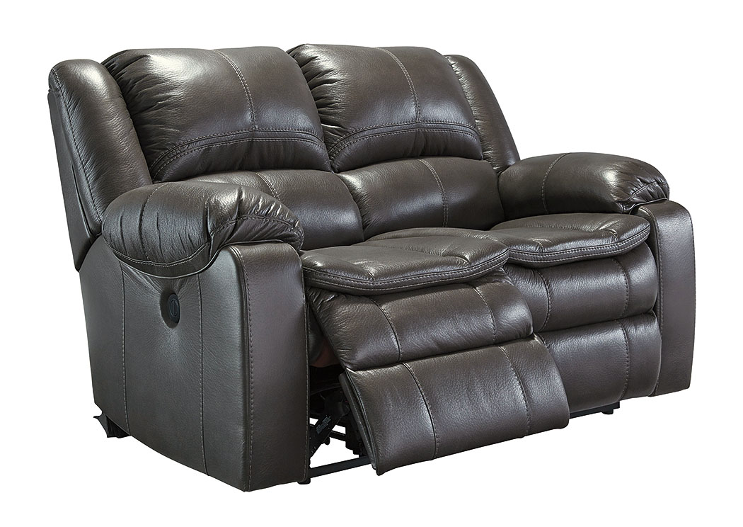 Long Knight Gray Reclining Loveseat,ABF Signature Design by Ashley