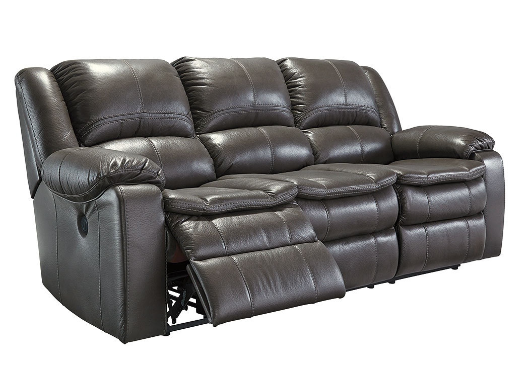 Long Knight Gray Reclining Power Sofa,ABF Signature Design by Ashley
