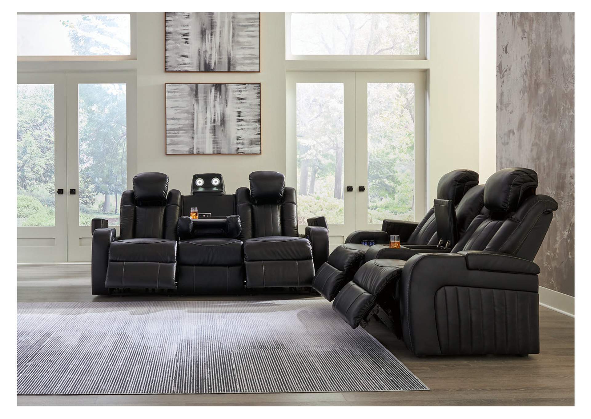 Caveman Den Power Reclining Sofa and Loveseat,Signature Design By Ashley