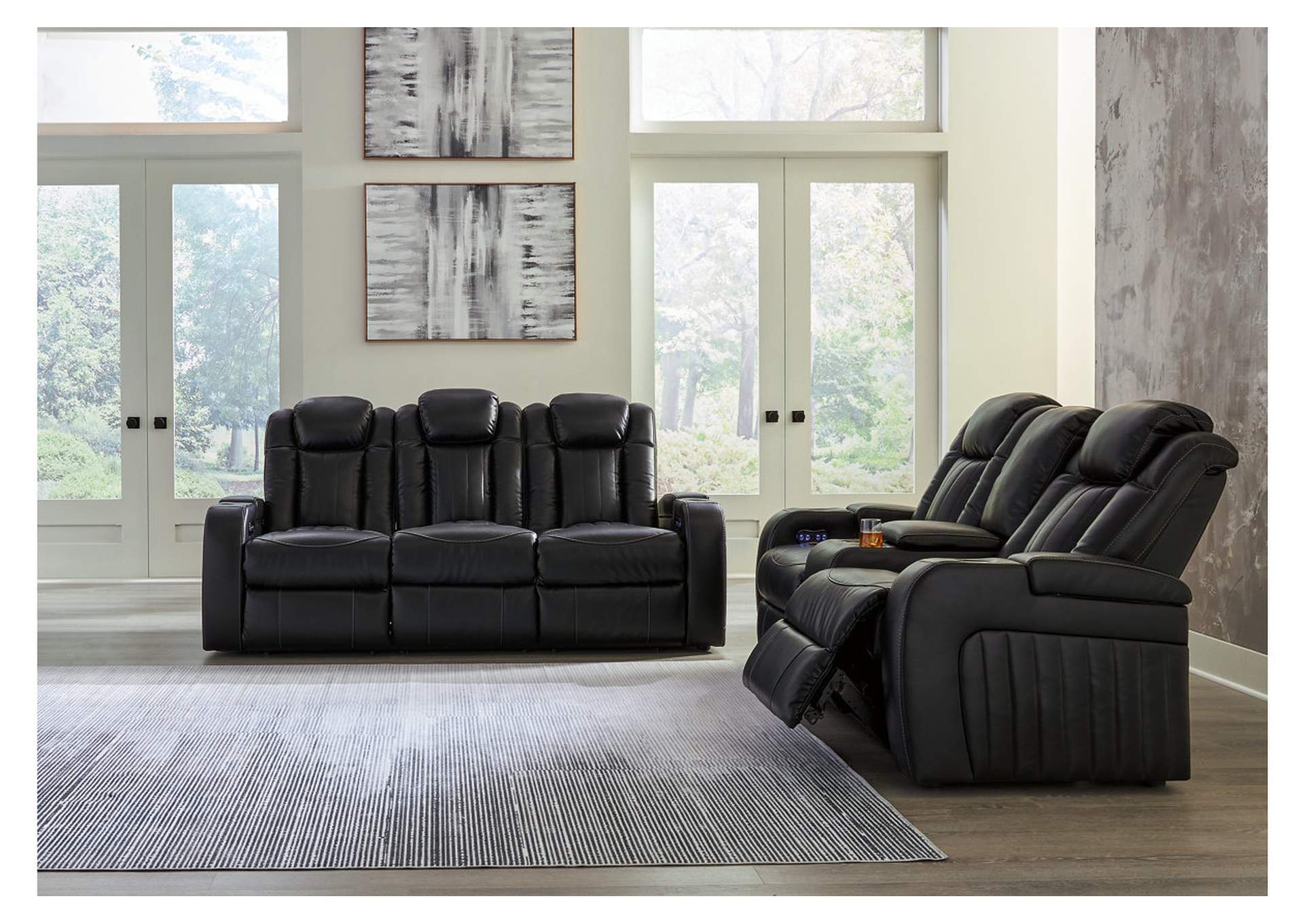 Caveman Den Power Reclining Sofa and Loveseat,Signature Design By Ashley