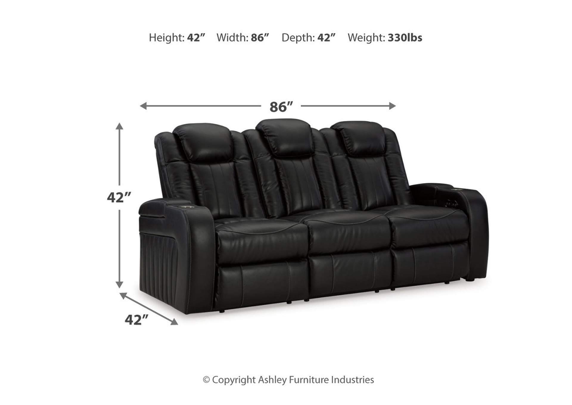 Caveman Den Power Reclining Sofa,Signature Design By Ashley