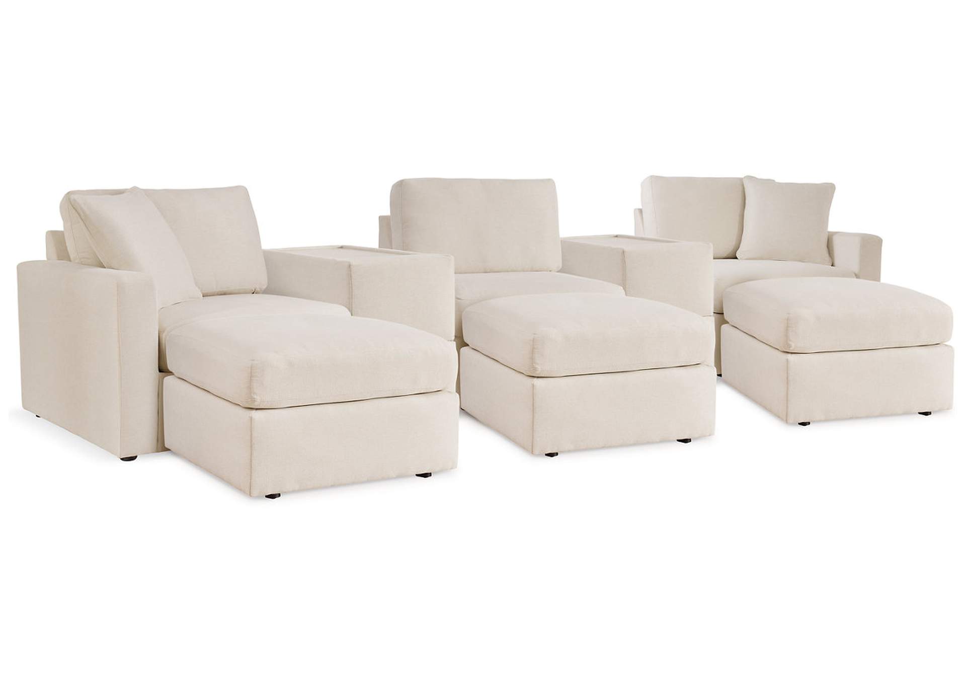 Pillar Peak 5-Piece Sectional with Ottoman,Signature Design By Ashley