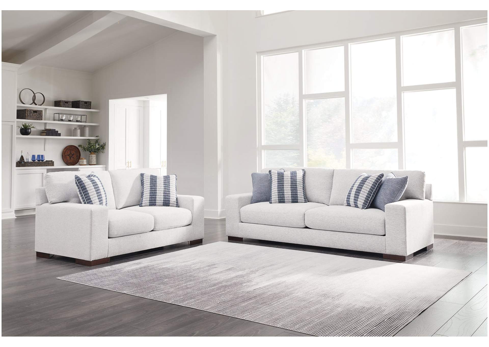 Belvoir Sofa, Loveseat, Chair and Ottoman,Ashley