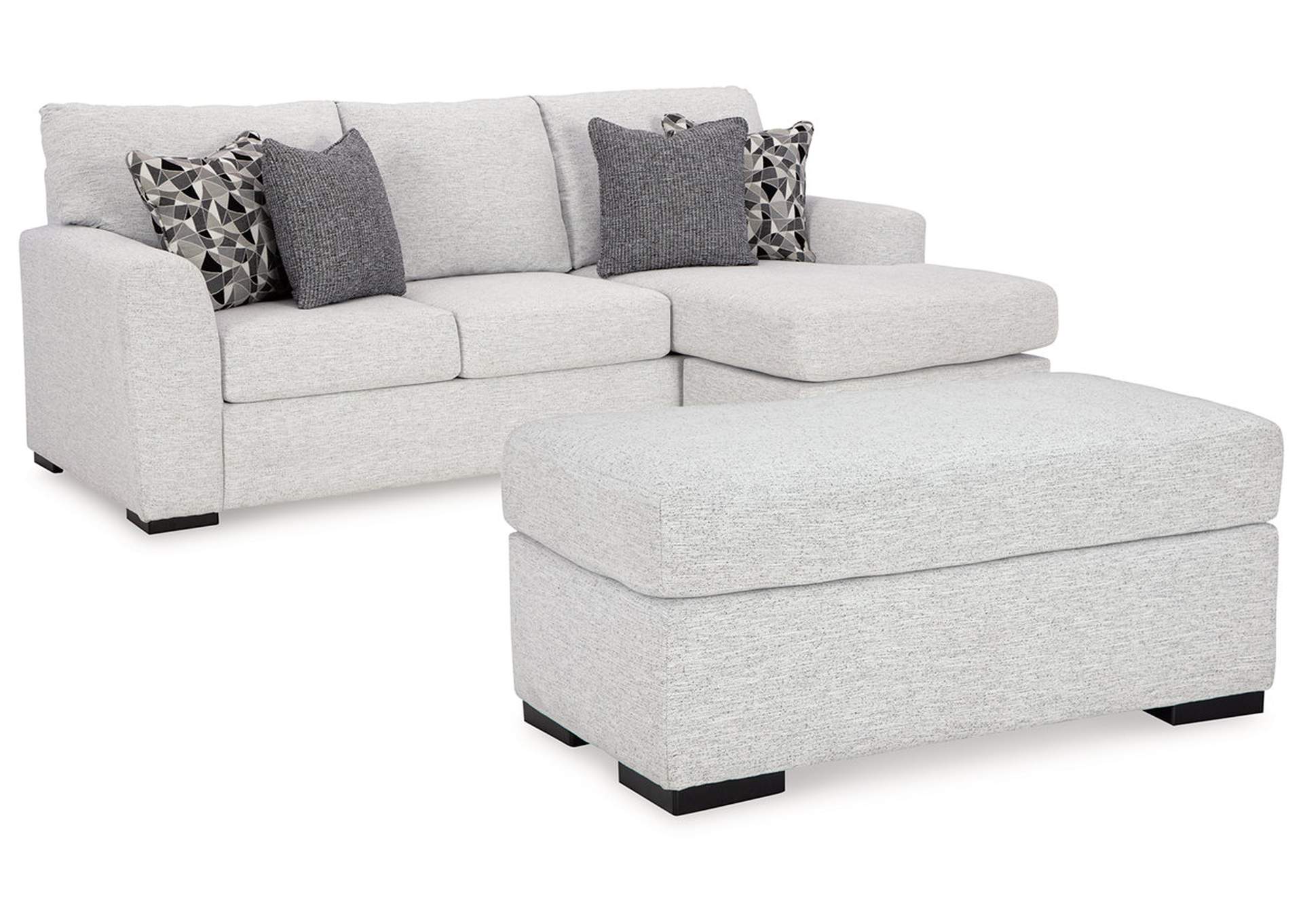 Tasselton Sofa Chaise with Ottoman,Ashley