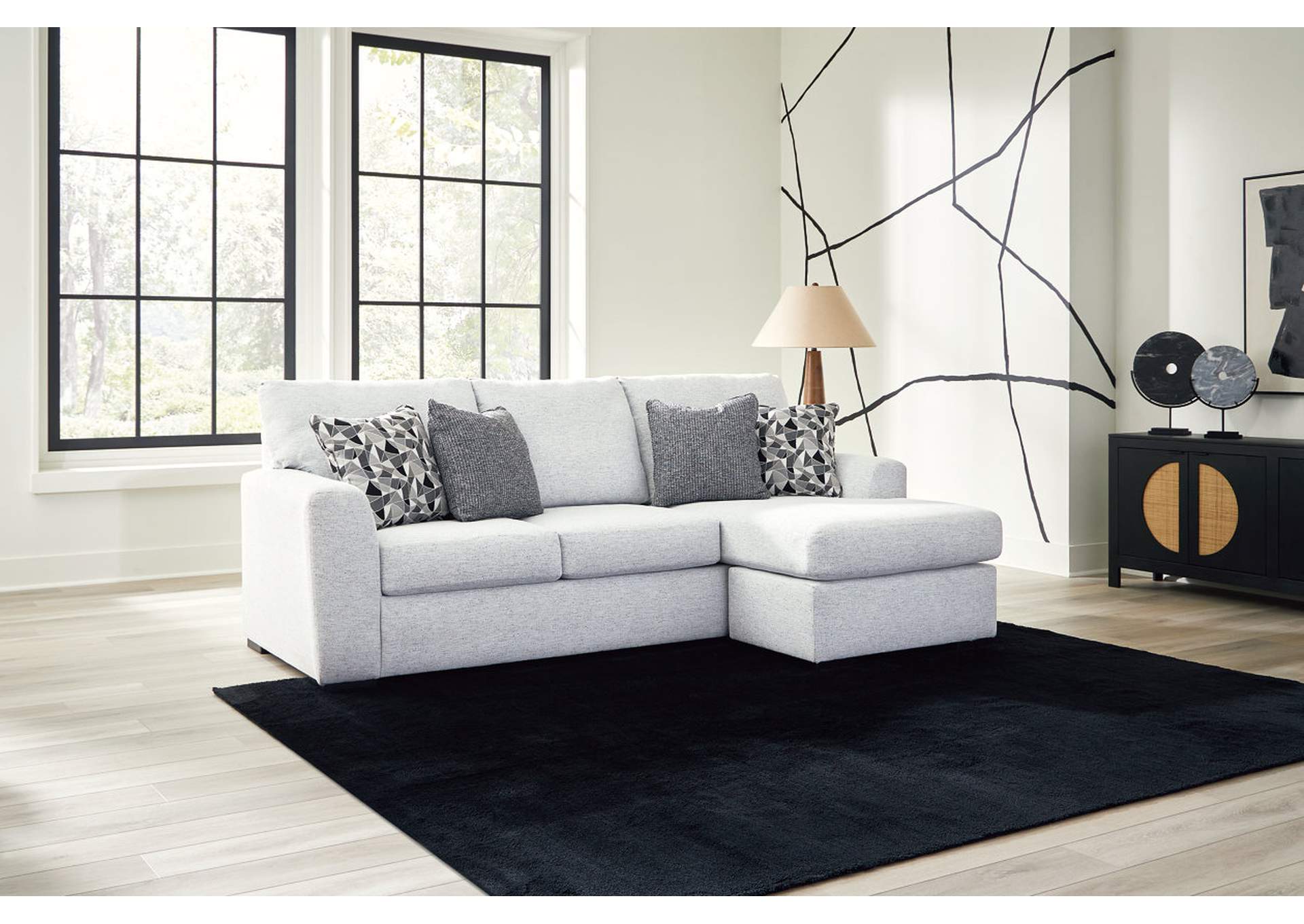 Tasselton Sofa Chaise with Ottoman,Ashley