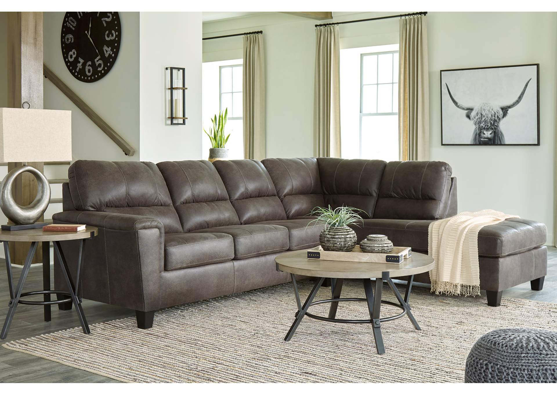 Navi 2-Piece Sleeper Sectional with Chaise,Signature Design By Ashley