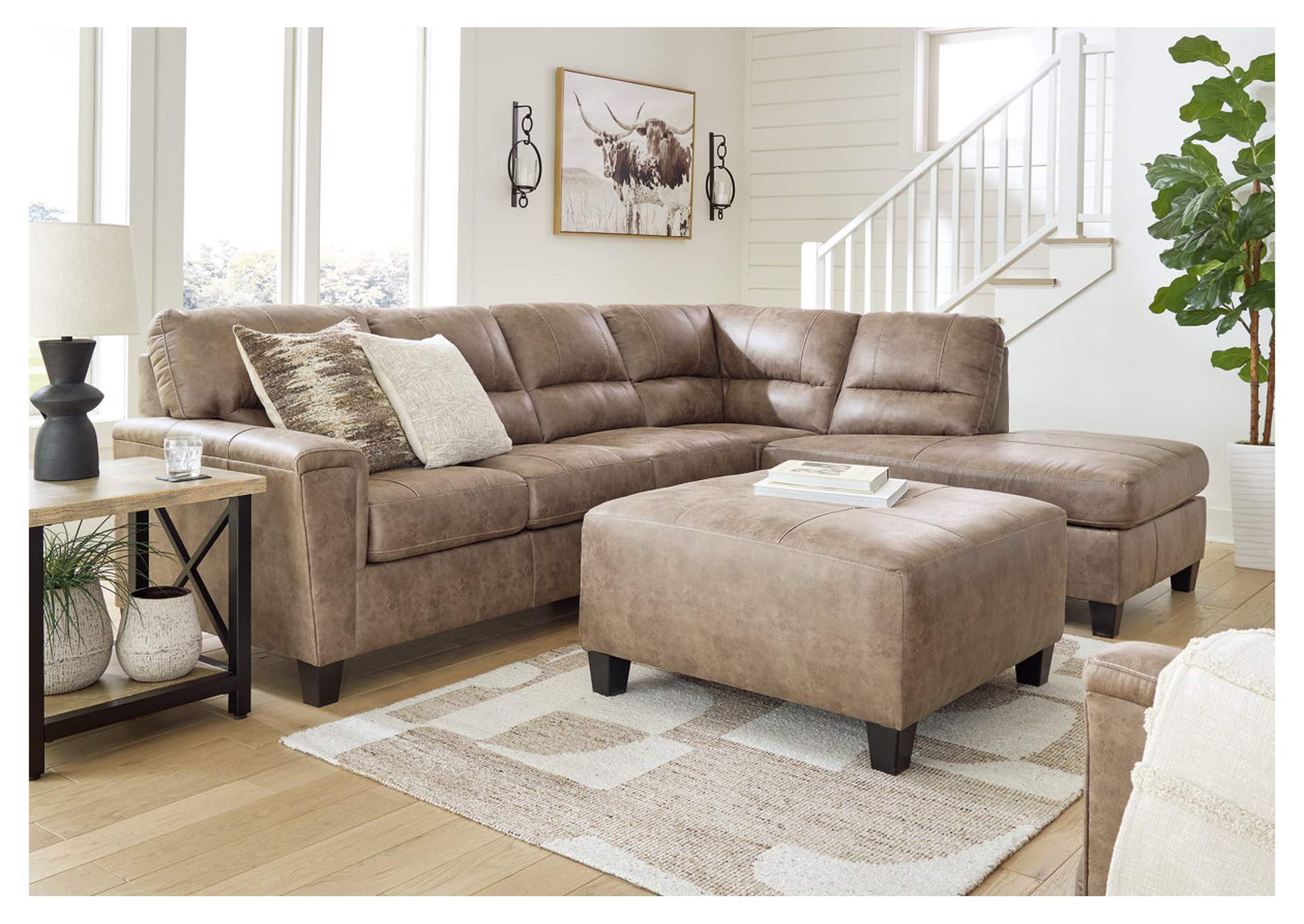 Navi 2-Piece Sectional with Ottoman,Signature Design By Ashley