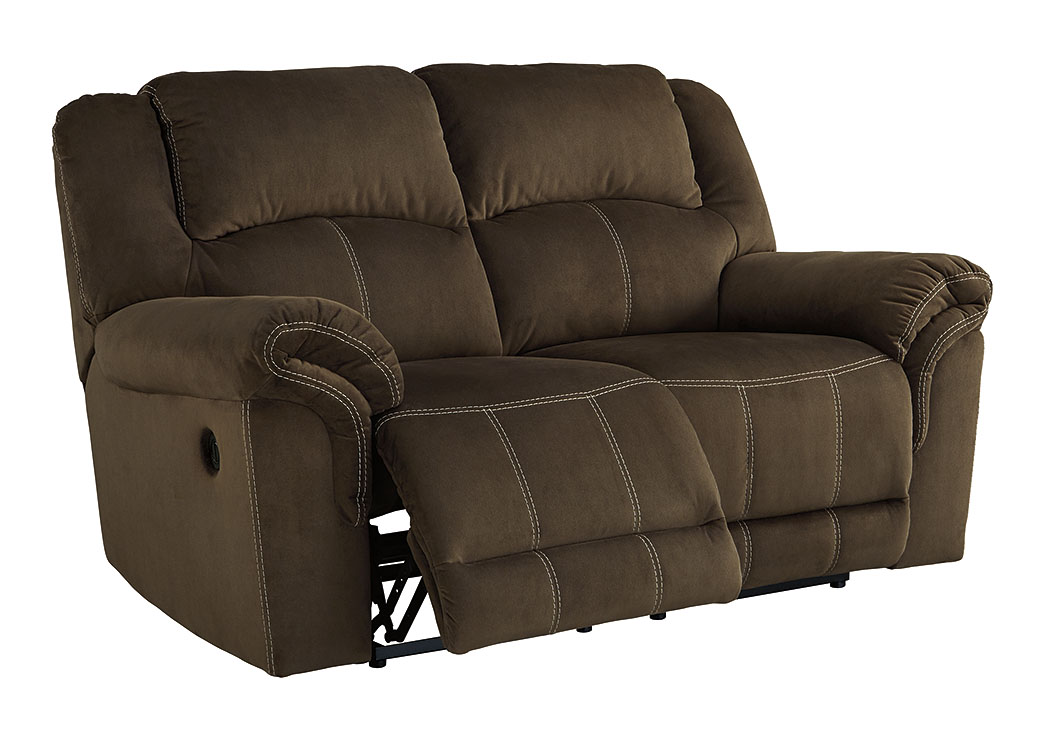 Quinnlyn Coffee Reclining Power Loveseat,ABF Signature Design by Ashley