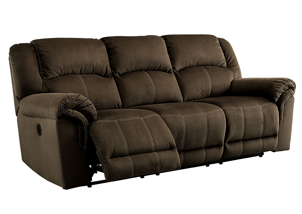 Quinnlyn Coffee Reclining Power Sofa,ABF Signature Design by Ashley
