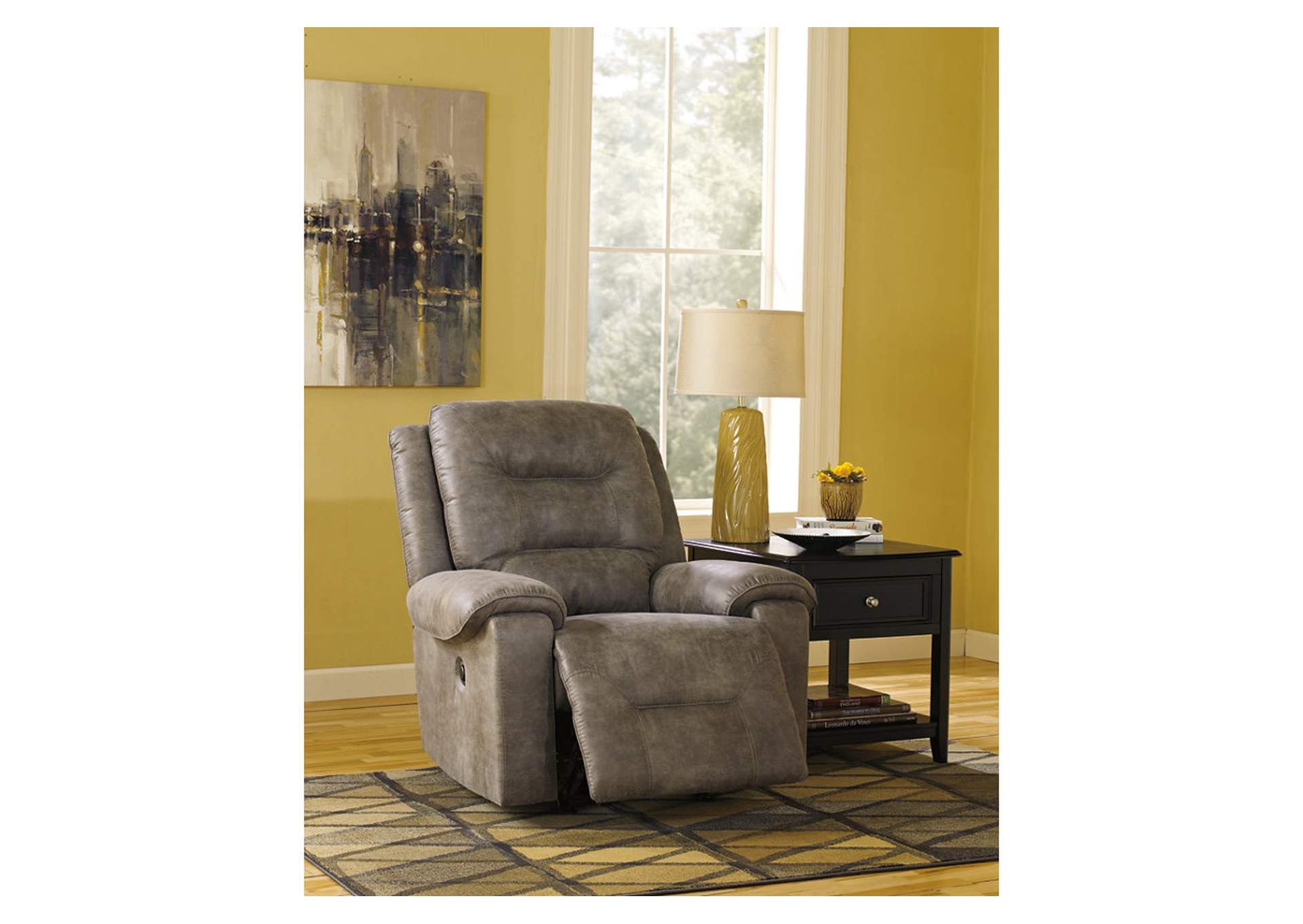 Rotation Smoke Power Rocker Recliner,ABF Signature Design by Ashley
