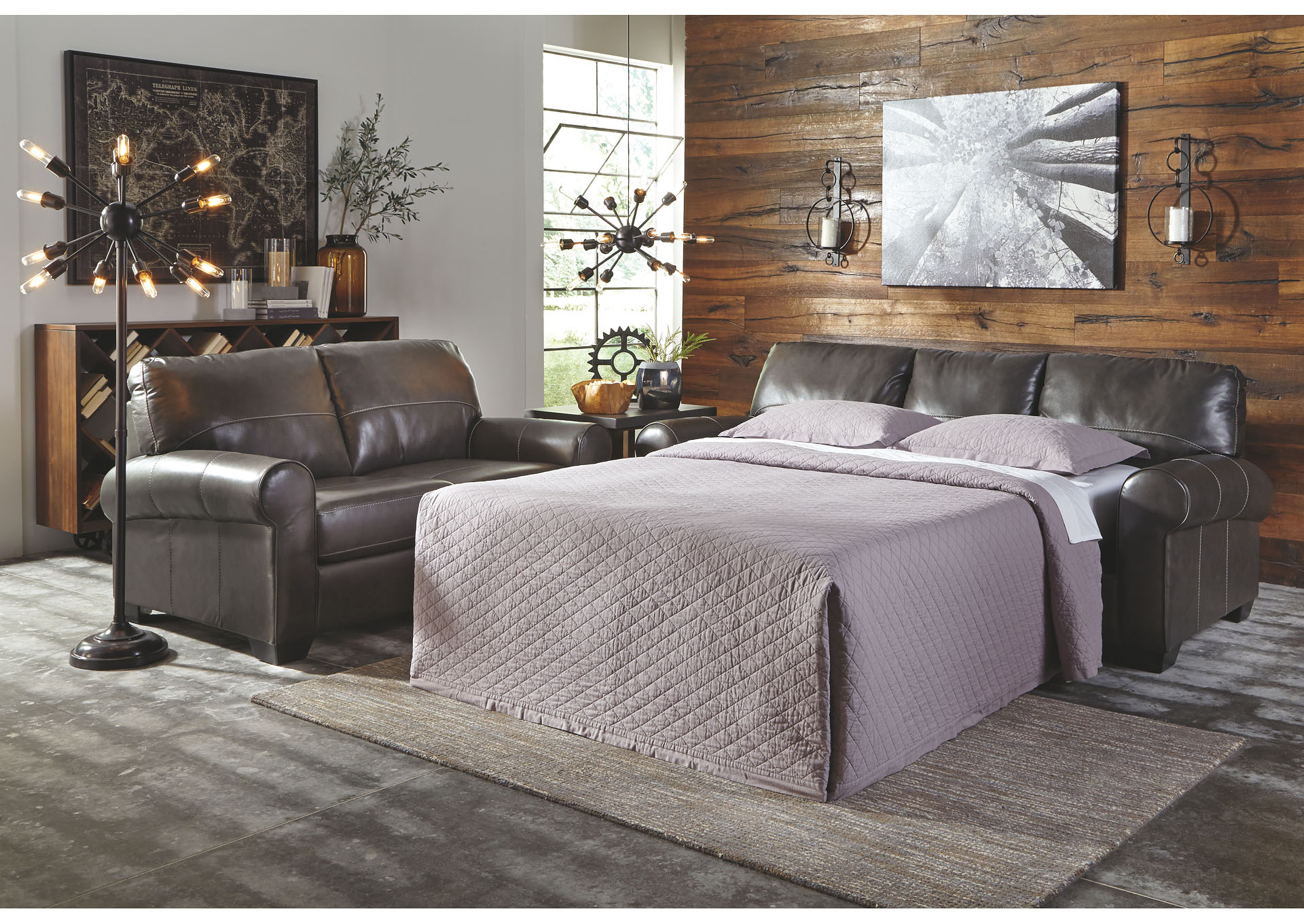Canterelli Gunmetal Queen Sofa Sleeper,ABF Signature Design by Ashley