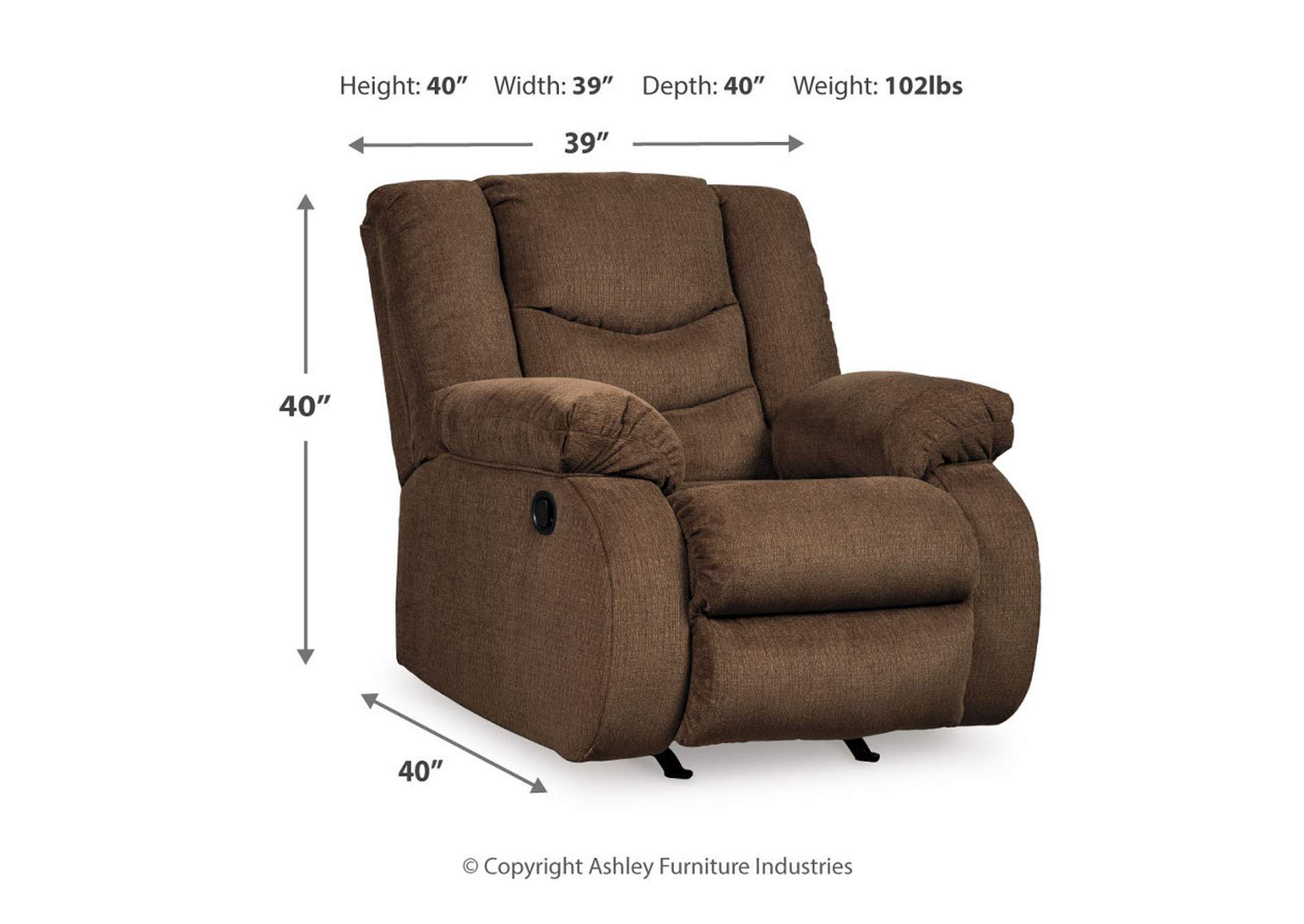 Tulen Reclining Sofa with Recliner,Signature Design By Ashley