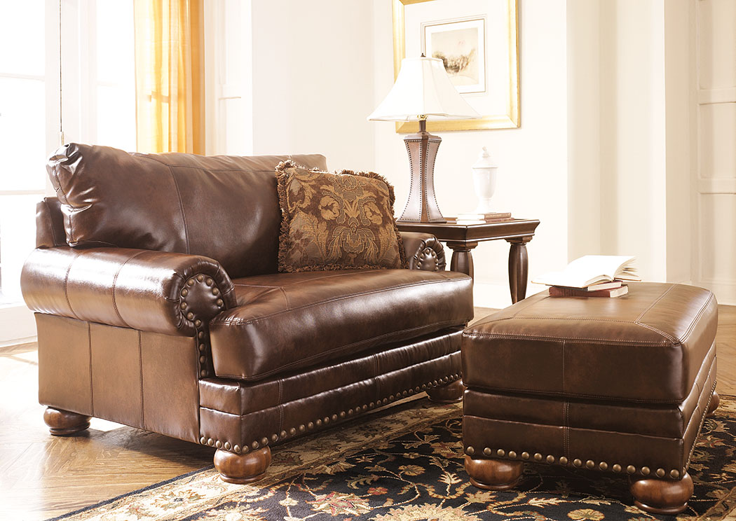 DuraBlend Antique Ottoman,ABF Signature Design by Ashley