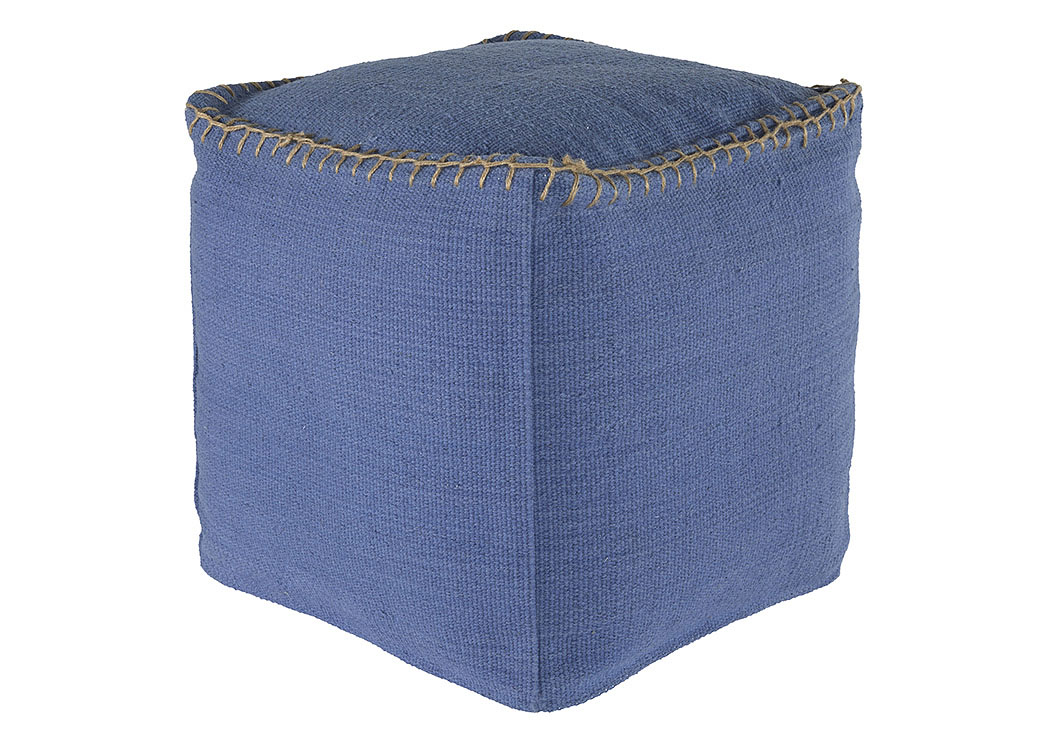 Caius Periwinkle Pouf,ABF Signature Design by Ashley