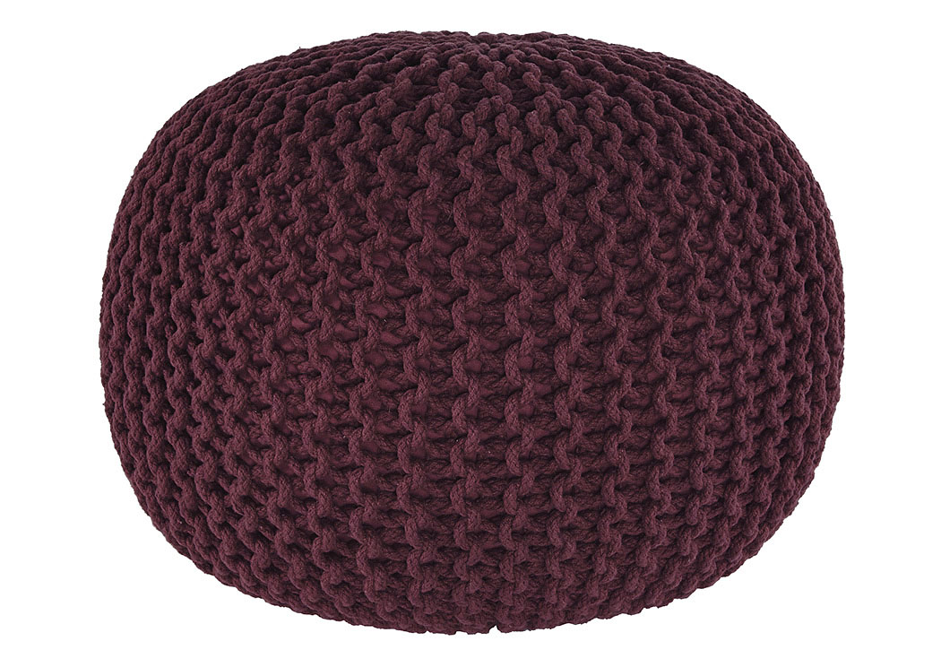 Nils Maroon Pouf,ABF Signature Design by Ashley