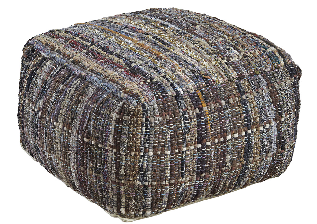 Ameya Khaki Pouf,ABF Signature Design by Ashley