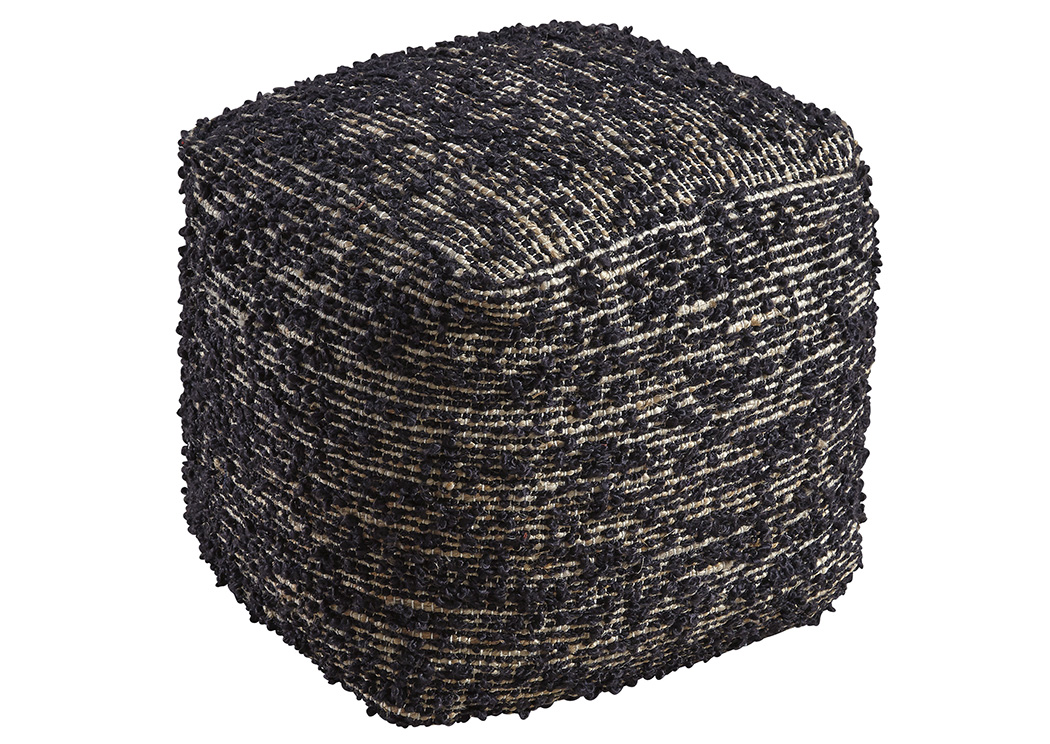 Darita Black Pouf,ABF Signature Design by Ashley