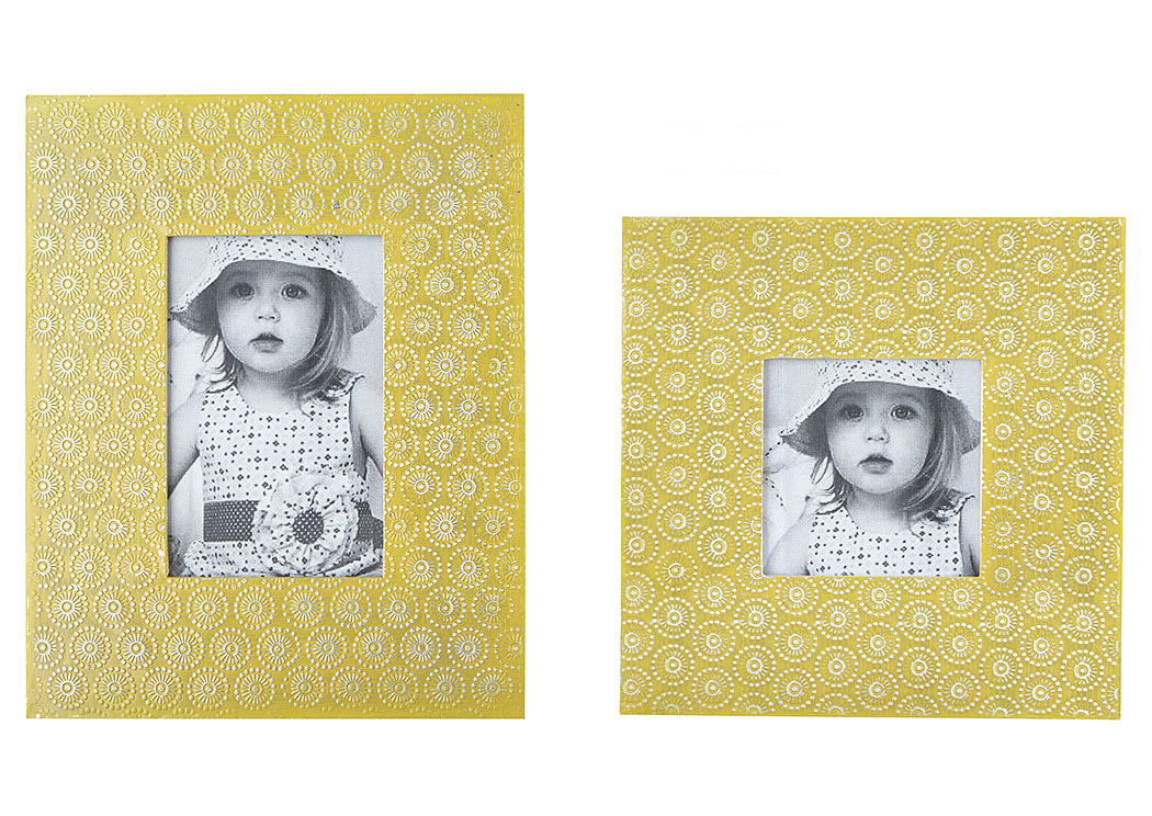 Bansi Yellow Photo Frame (Set of 4),ABF Signature Design by Ashley