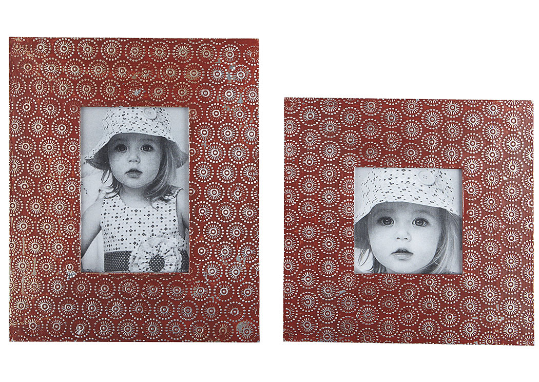 Bansi Orange Photo Frame (Set of 4),ABF Signature Design by Ashley