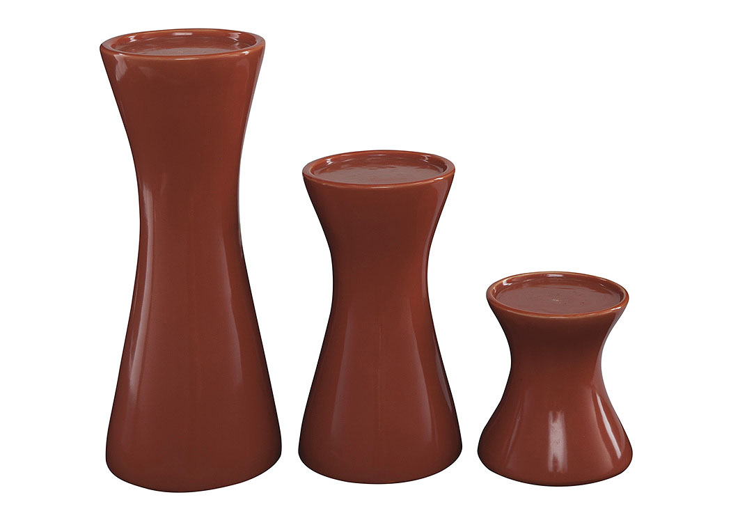 Cais Orange Candle Holder (Set of 3),ABF Signature Design by Ashley
