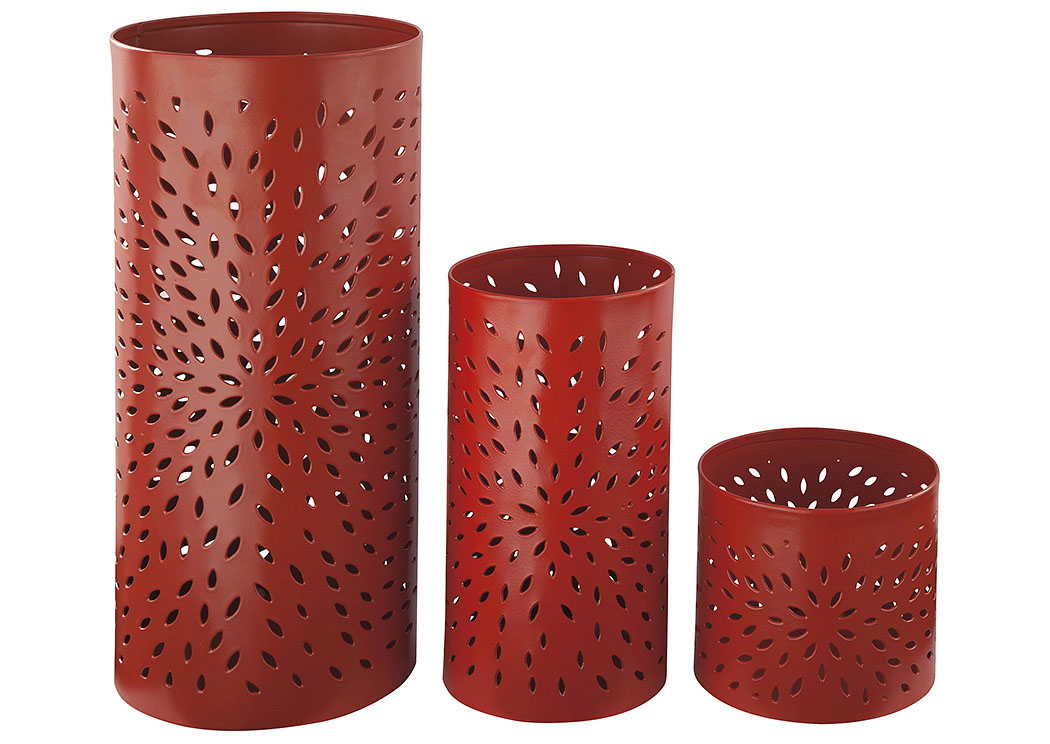 Caelan Orange Candle Holder (Set of 6),ABF Signature Design by Ashley