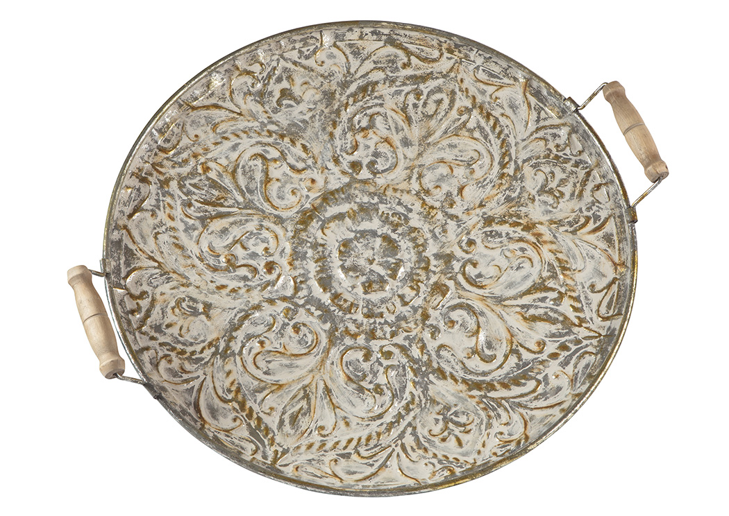 Didina Cream/Gold Finish Tray,ABF Signature Design by Ashley