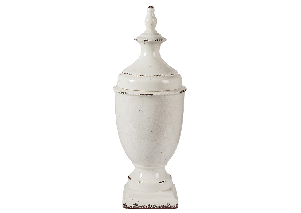 Devorit Antique White Jar,ABF Signature Design by Ashley