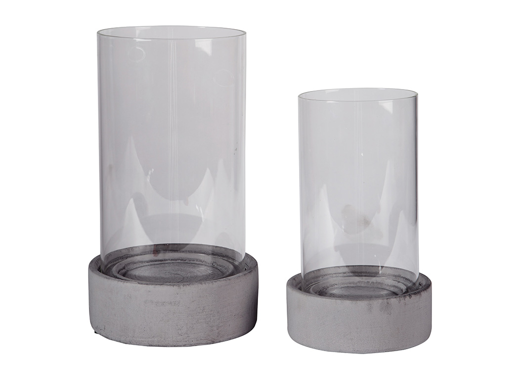 Dieter Gray Candle Holder Set,ABF Signature Design by Ashley