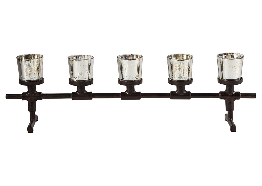 Diara Antique Gray Candle Holder (Set of 2),ABF Signature Design by Ashley