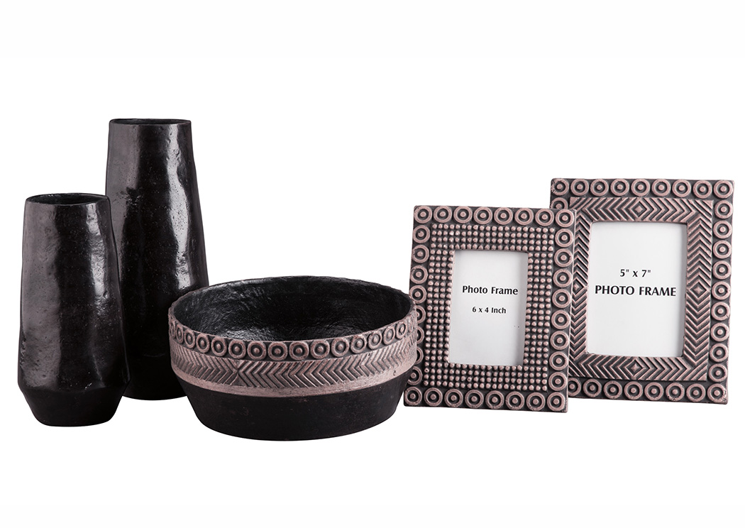 Deo Black/Tan Accessory Set (Set of 5),ABF Signature Design by Ashley