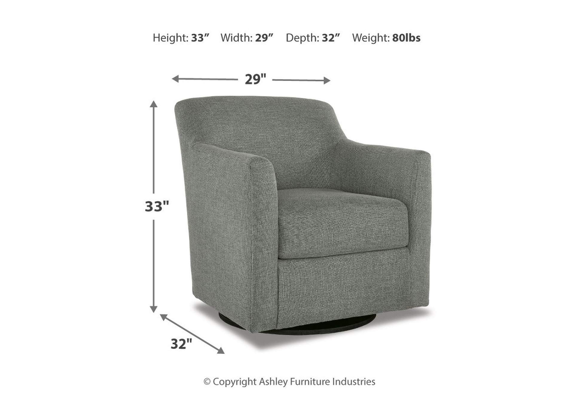 Bradney Swivel Accent Chair,Signature Design By Ashley