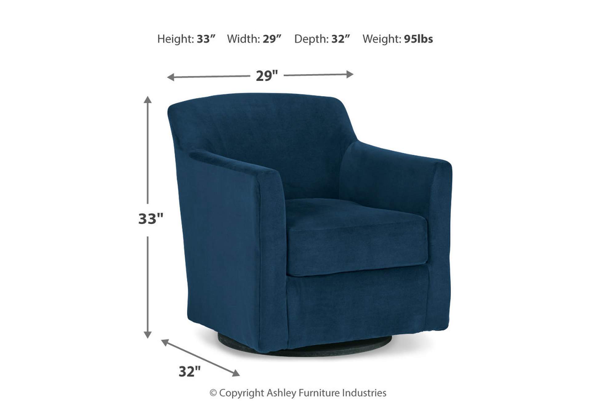 Bradney Swivel Accent Chair,Signature Design By Ashley