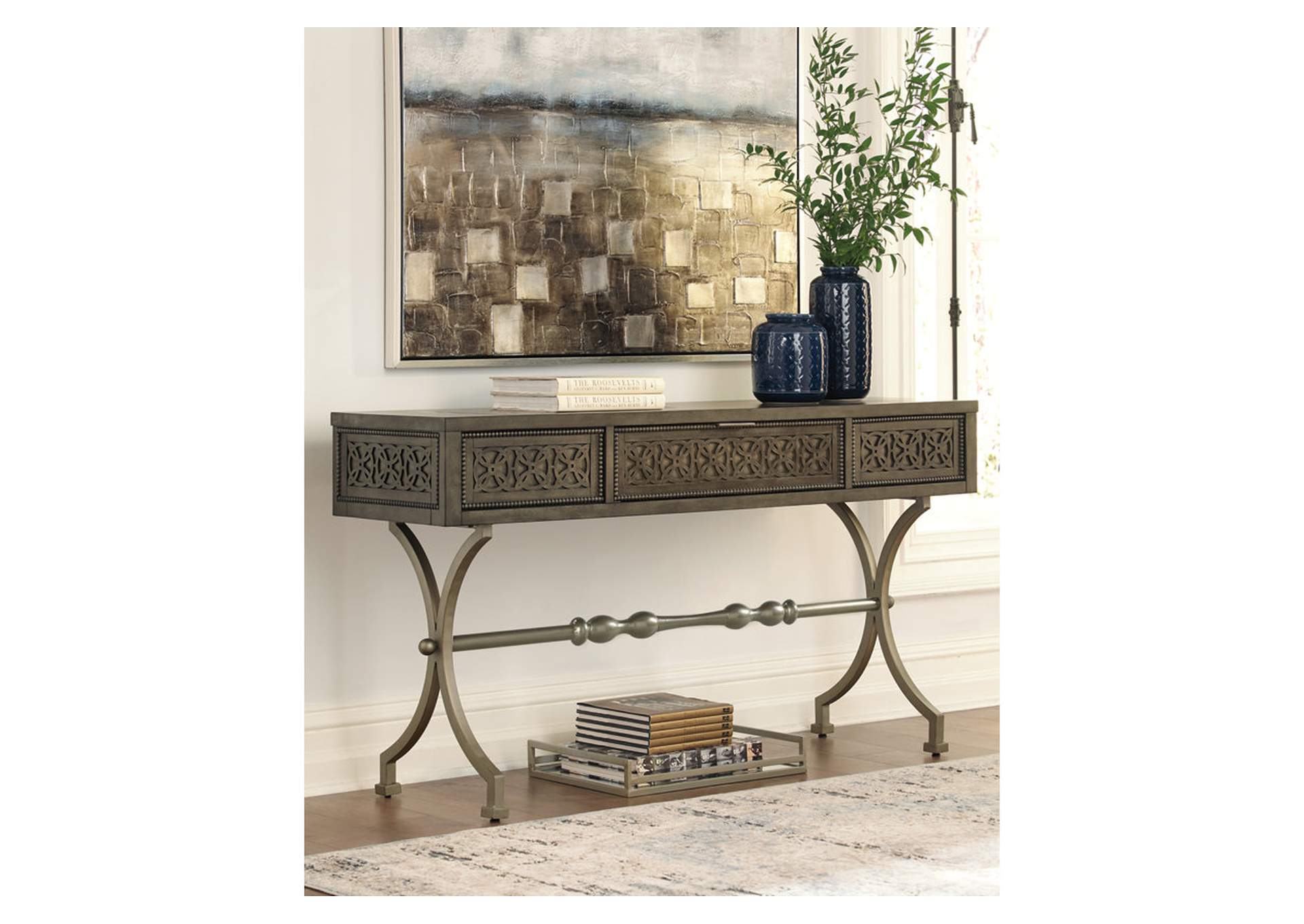Quinnland Black Sofa Table,Direct To Consumer Express