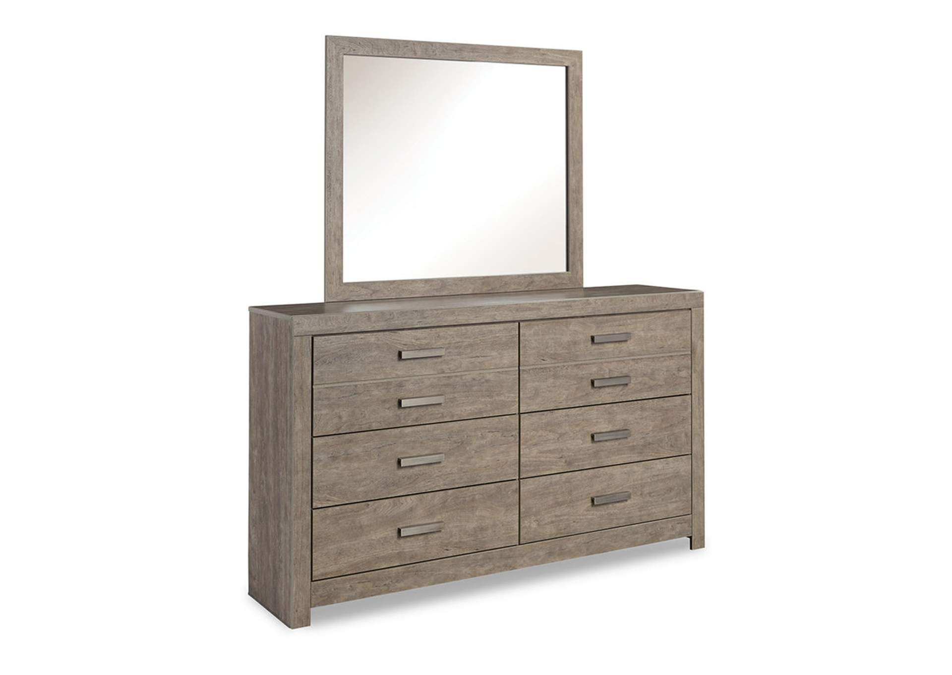 Culverbach Queen Panel Bed with Mirrored Dresser and 2 Nightstands,Signature Design By Ashley