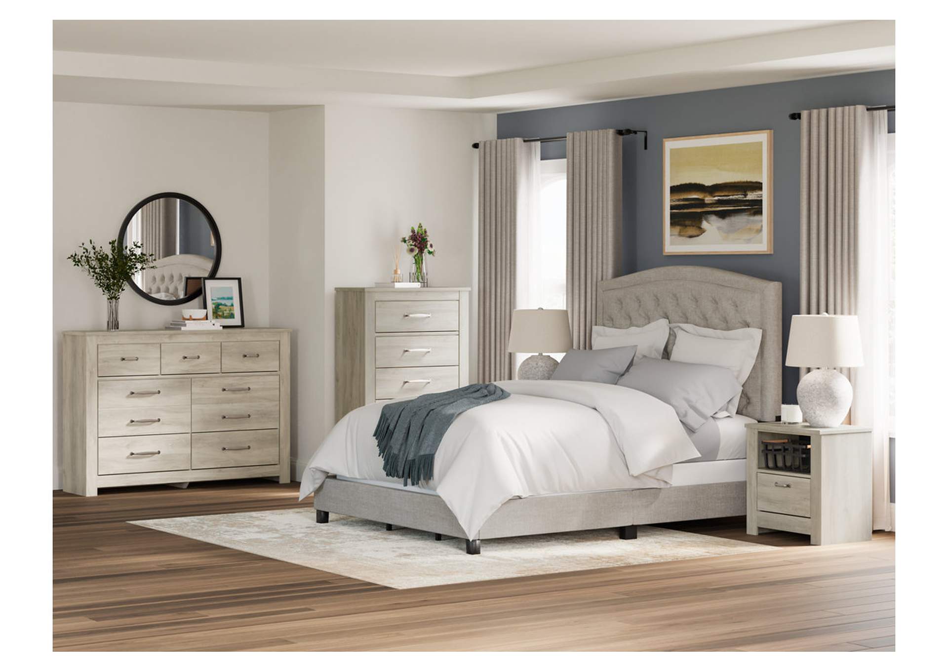 Jerary Queen Upholstered Bed,Signature Design By Ashley