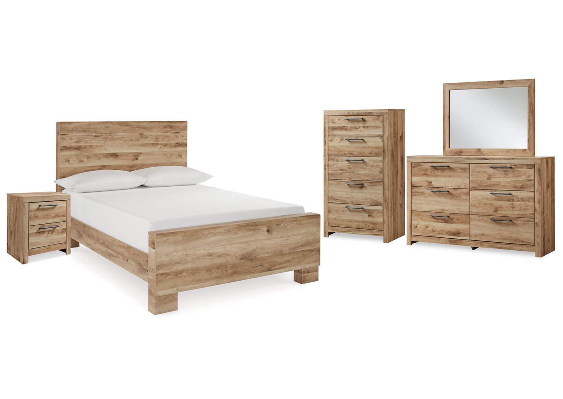 Hyanna Full Panel Bed with Mirrored Dresser, Chest and Nightstand,Signature Design By Ashley