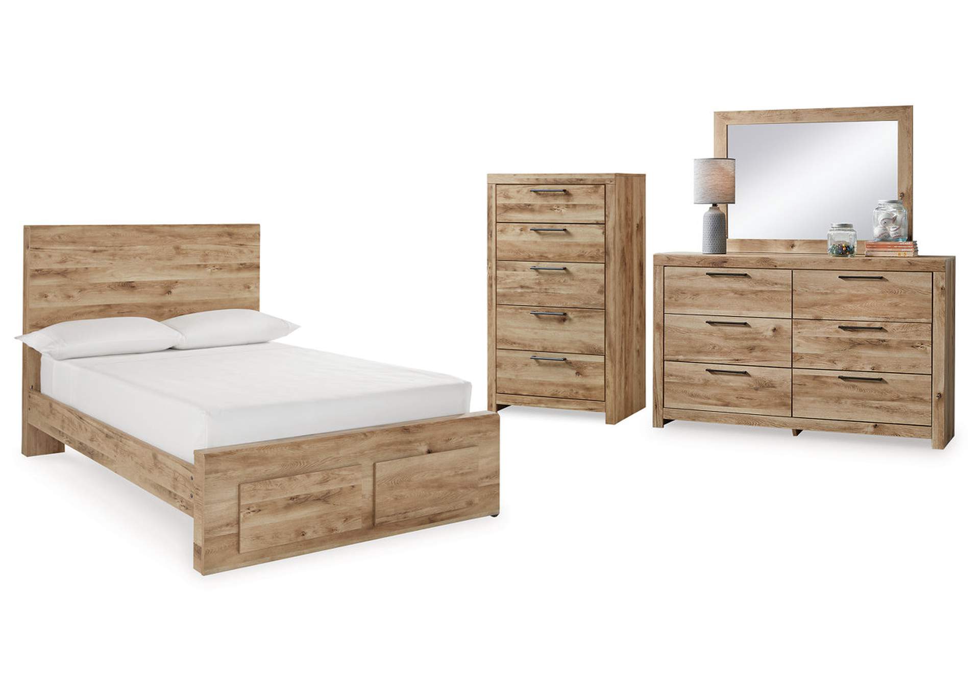 Hyanna Full Panel Storage Bed with Mirrored Dresser and Chest,Signature Design By Ashley