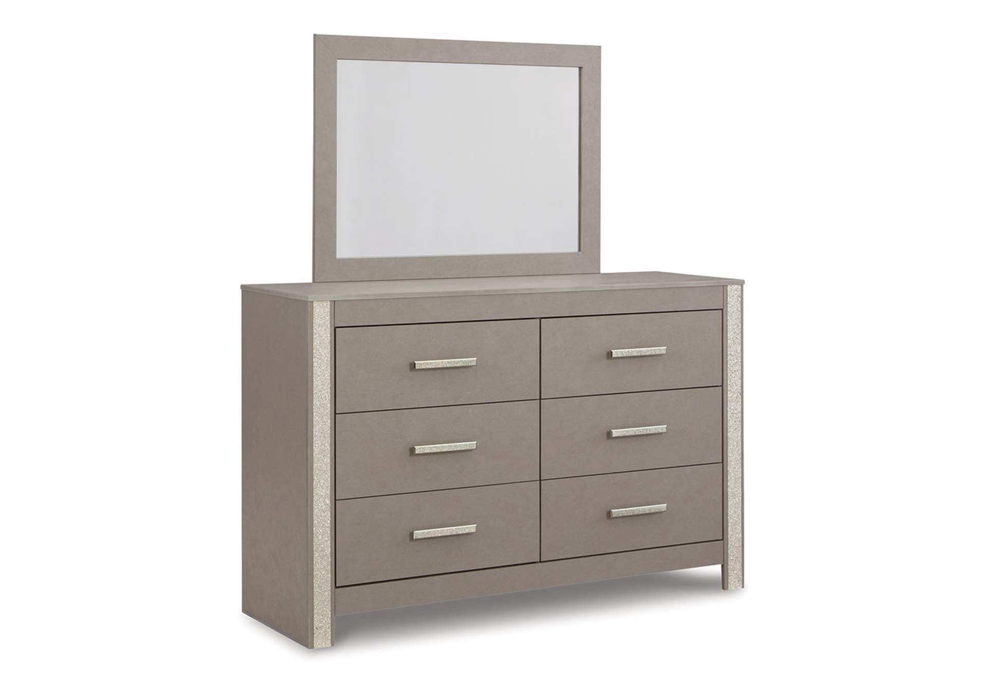 Surancha King Poster Bed, Dresser, Mirror and Nightstand,Signature Design By Ashley