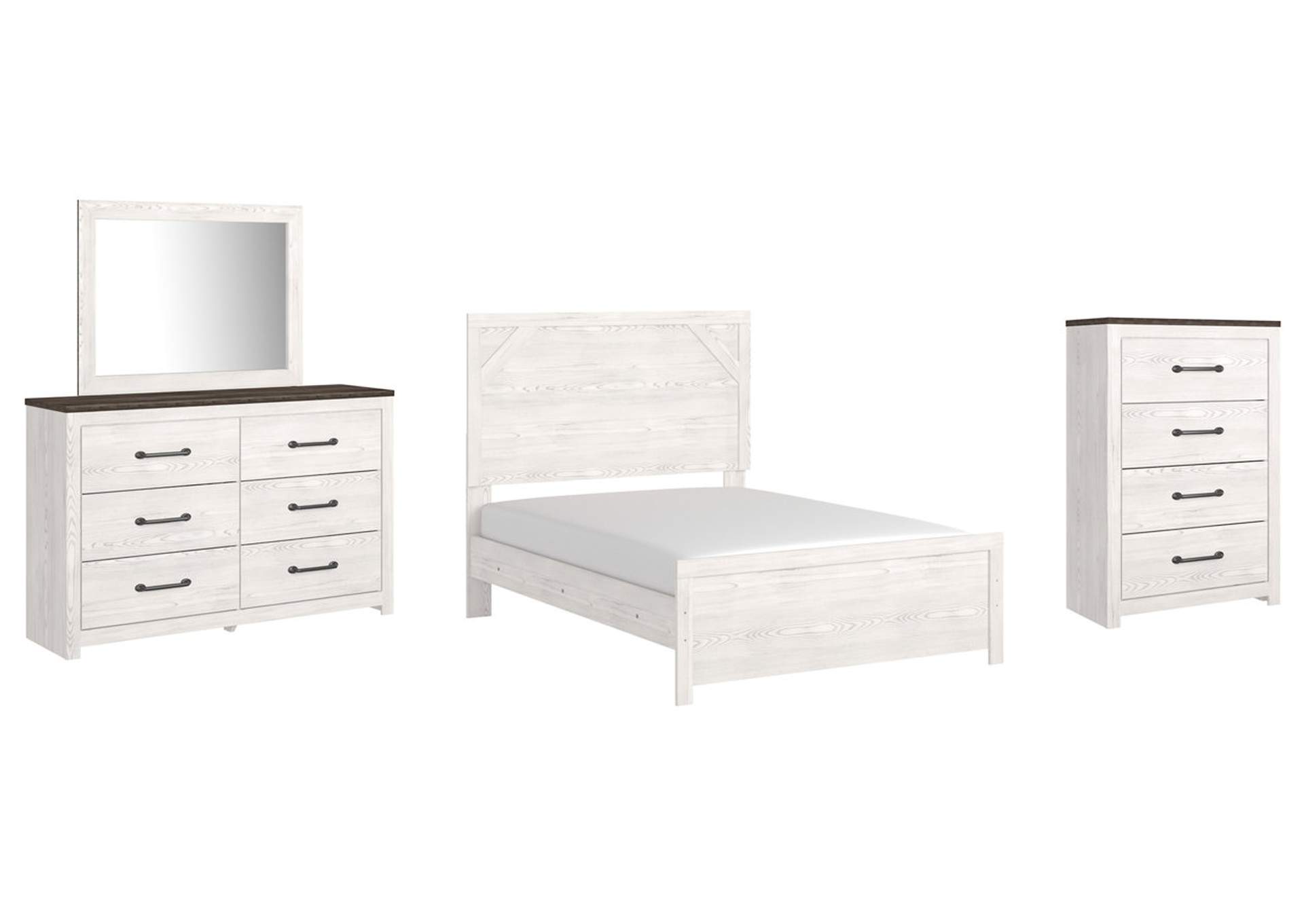 Gerridan Full Panel Bed with Mirrored Dresser and Chest,Signature Design By Ashley