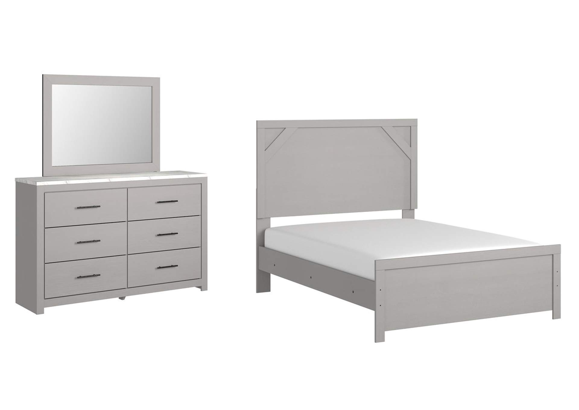 Cottonburg Full Panel Bed with Mirrored Dresser,Signature Design By Ashley