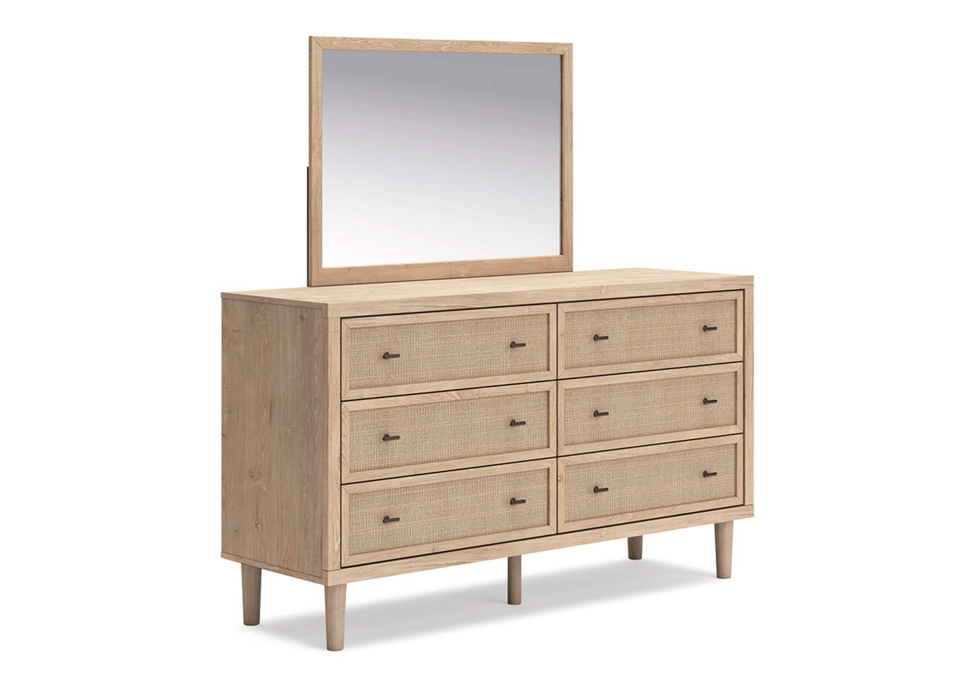 Cielden Queen Panel Headboard with Mirrored Dresser and Chest,Signature Design By Ashley