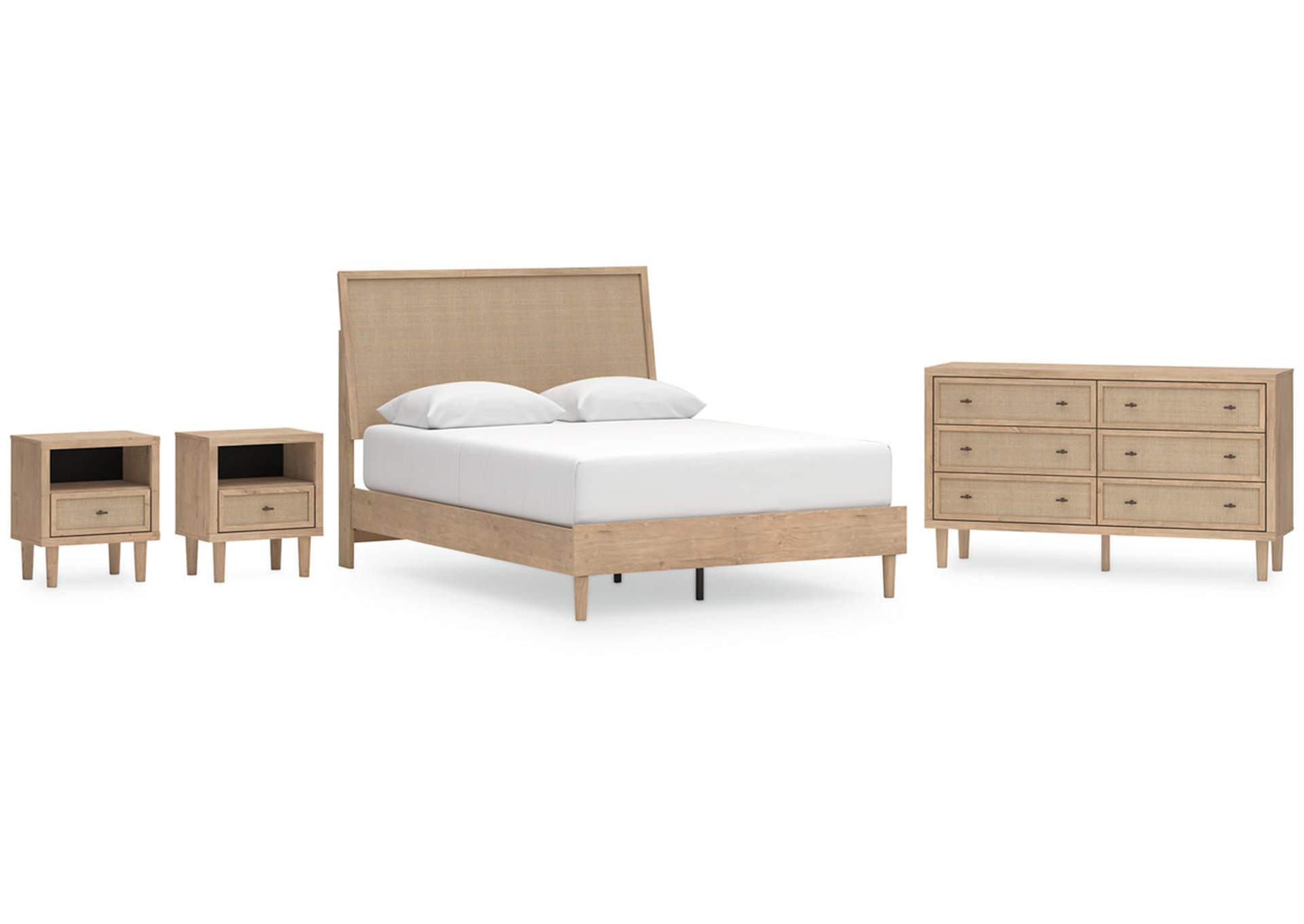 Cielden Queen Panel Bed with Dresser and 2 Nightstands,Signature Design By Ashley