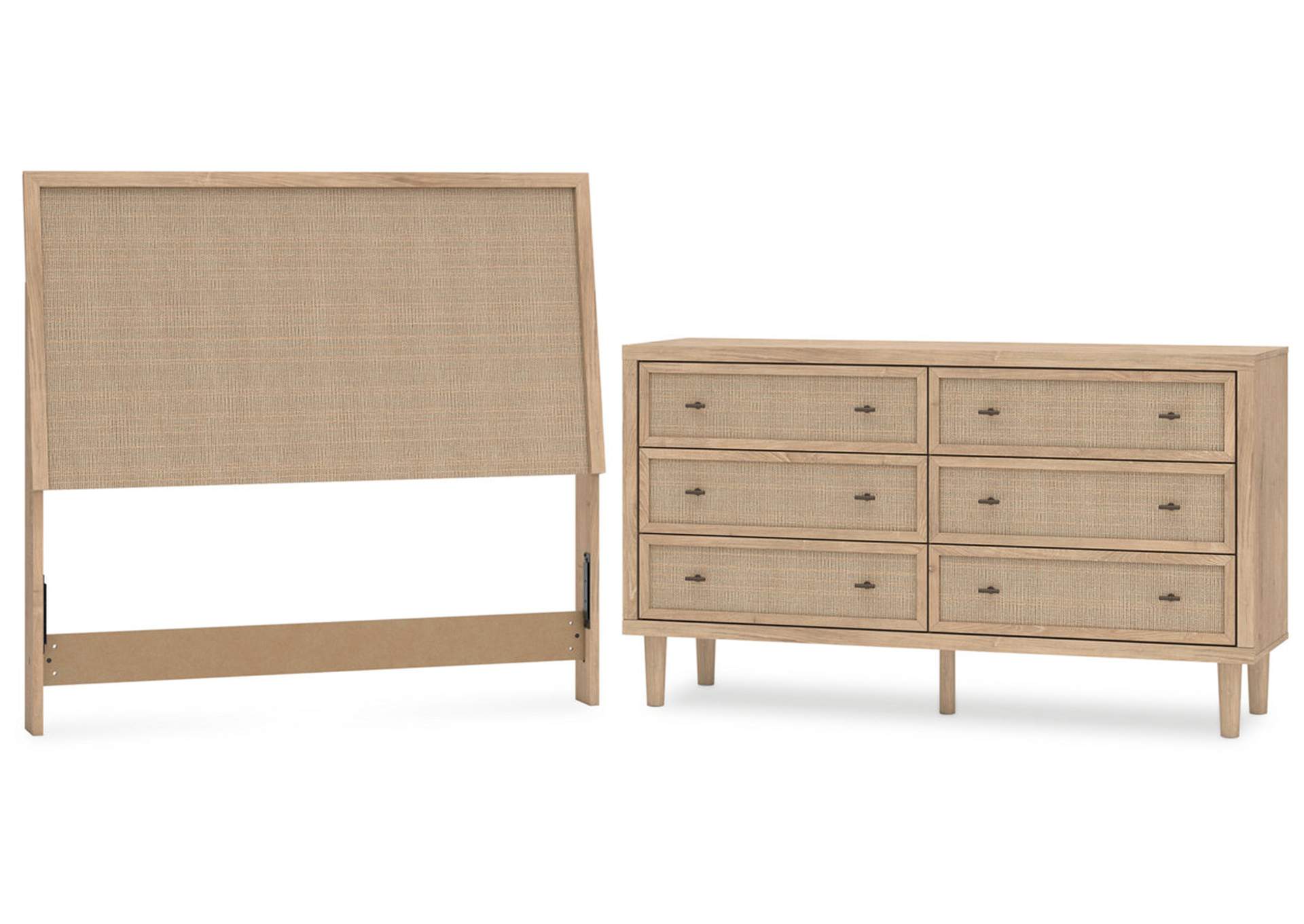 Cielden Full Upholstered Panel Bed with Dresser,Signature Design By Ashley